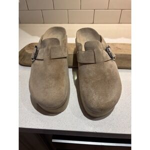 Steve Madden Suede Platform Clogs Slip-On Shoes Womens ~ Size 9